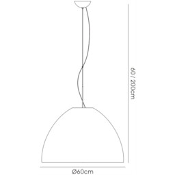 Domo Pendant 3 Light E27 Polished Chrome/Red Fabric Shade - thumbnail 5