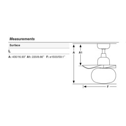 Outwood 150cm Ceiling Fan White, Light Oak Blades, E27 Light, IP44 - thumbnail 3