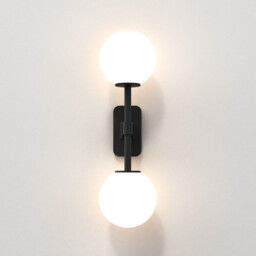 Tacoma Twin Bathroom 2 Light Wall Lamp Matt Black IP44, G9 (Shade Not Included) - thumbnail 5