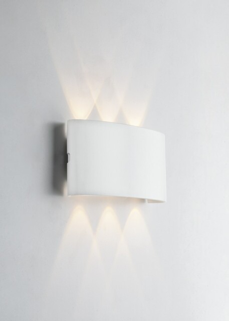Beetle Bco Outdoor Integrated LED Flush Wall Light, Antracite Goffrato, IP54, 4000K