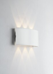 Beetle Bco Outdoor Integrated LED Flush Wall Light, Antracite Goffrato, IP54, 4000K
