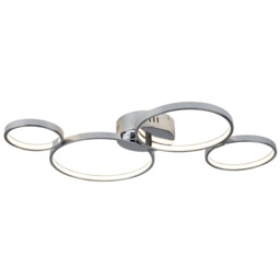 Solexa Integrated LED Flush Ceiling Light Chrome