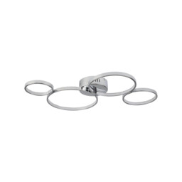 Solexa Integrated LED Flush Ceiling Light Chrome - thumbnail 3
