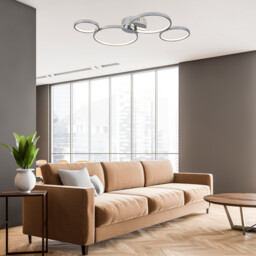 Solexa Integrated LED Flush Ceiling Light Chrome - thumbnail 2