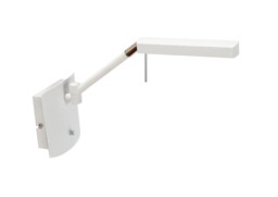 Phuket Wall Lamp 1 Light 7W LED 3000K, 600lm, Matt White, Polished Chrome - thumbnail 1