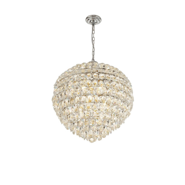 Coniston Pendant, 12 Light E14, Polished Chrome/Crystal Item Weight: 29.2kg - image 1