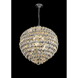Coniston Pendant, 12 Light E14, Polished Chrome/Crystal Item Weight: 29.2kg - thumbnail 2