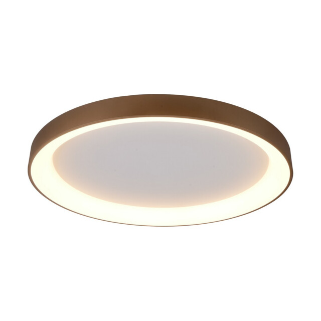 Niseko II Ring Ceiling 90cm 78W LED, 2700K-5000K Tuneable, 6200lm, Remote Control, Gold, 3yrs Warranty - image 1