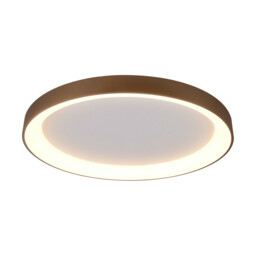 Niseko II Ring Ceiling 90cm 78W LED, 2700K-5000K Tuneable, 6200lm, Remote Control, Gold, 3yrs Warranty