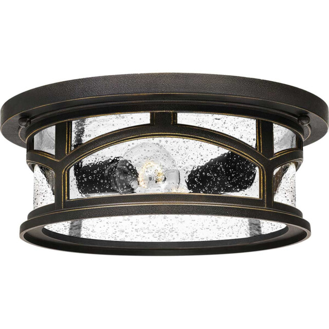 Marblehead 2 Light Flush Mount - Palladian Bronze Finish, E27 - image 1