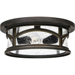 Marblehead 2 Light Flush Mount - Palladian Bronze Finish, E27