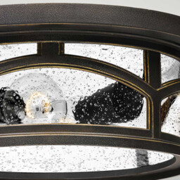 Marblehead 2 Light Flush Mount - Palladian Bronze Finish, E27 - thumbnail 3
