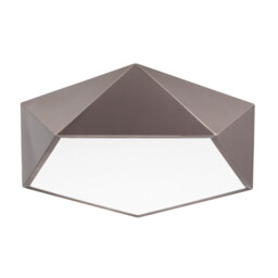 Darius 4 Light Integrated LED Semi Flush Light Metal, Bronze Outside, Matt White Inside LED E27 - thumbnail 1