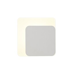 Altona Magnetic Base Wall Lamp, 12W LED 3000K 498lm, 15, 19cm Square Right Offset, Sand White, Acrylic Frosted Diffuser - thumbnail 1