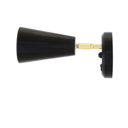 Cashel Wall Light, Matt Black, Brass Inner - thumbnail 5