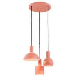 Sines Cluster Pendant Ceiling 3 Light Coral Structure, Brass Elements - thumbnail 1