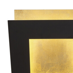 Dalia 18cm Wall Lamp, 18W LED, 3000K, 1260lm, Gold/Black, 3yrs Warranty - thumbnail 5