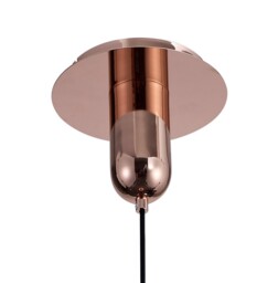 Jarras Ceiling Pendant 20cm Round, 1 x E27 (Max 40W), Copper , Rose Gold Glass - thumbnail 5