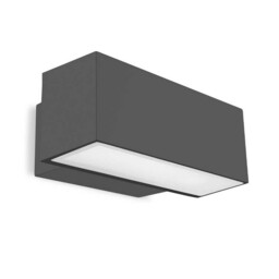 Afrodita Outdoor LED Up Down Light Urban Grey, Partly-Sandblasted IP66 34.6W 4000K Dimmable