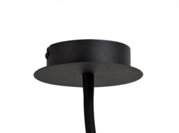 Semi Flush Ceiling, 1 Light Adjustable Arm, 1 x 5W LED, 3000K, 310lm, Black, Satin Copper - thumbnail 5