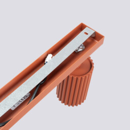 Karbon Minimalist Spotlight Bar 3 Light Red Ochre - thumbnail 5