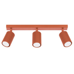 Karbon Minimalist Spotlight Bar 3 Light Red Ochre