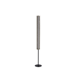 Thread LED Floor Lamp, Gold Mesh and Sand Black Metal - thumbnail 2