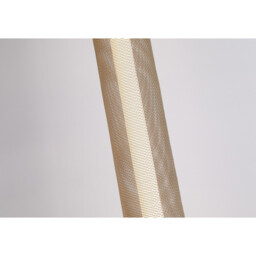 Thread LED Floor Lamp, Gold Mesh and Sand Black Metal - thumbnail 3