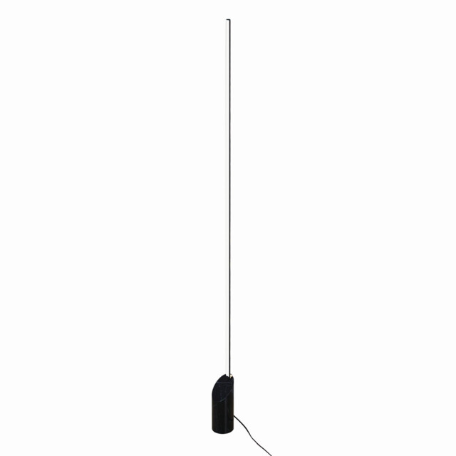 Marmol Floor Lamp, 28W LED, 3000K, 1680lm, Black Marble/Black, 3yrs Warranty - image 1
