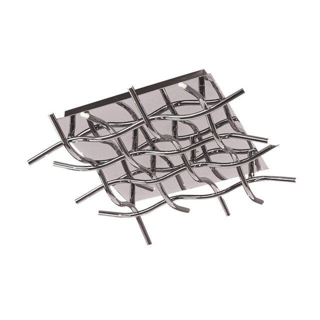 Aire Ceiling Square 16 Light G4, Polished Chrome, NOT LED/CFL Compatible - image 1