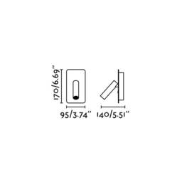 Suau LED Indoor Wall Lamp Satin Nickel - thumbnail 2
