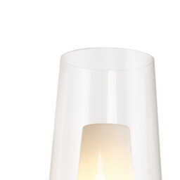 Nora Wall Lamp, 1 Light E27, Gold/White/Clear Glass With Frosted Inner - thumbnail 5