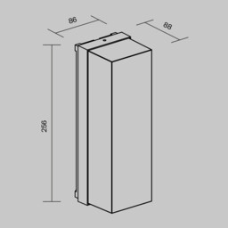 Conf Outdoor Wall Lantern Graphite IP65 1xE27 - thumbnail 3