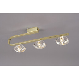 Alfa Linear Bar 3 Light G9, Polished Brass - thumbnail 2
