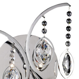 Mios Wall Lamp Switched 2 Light G4 Polished Chrome/Crystal, NOT LED/CFL Compatible - thumbnail 5