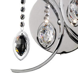 Mios Wall Lamp Switched 2 Light G4 Polished Chrome/Crystal, NOT LED/CFL Compatible - thumbnail 3