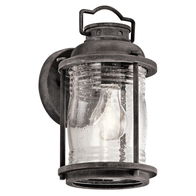 Ashland Bay 1 Light Small Outdoor Wall Lantern Zinc IP44, E27 - image 1