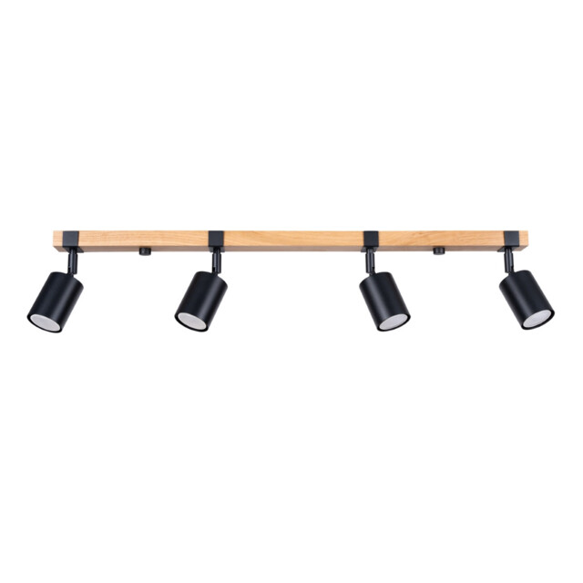 Fager Ceiling Spotlight Bar 4 Lamp Black - image 1