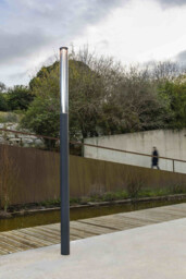 Screen LED Outdoor Bollard 370cm Dark Grey Pole Lamp 2700K 360º IP65 - thumbnail 2