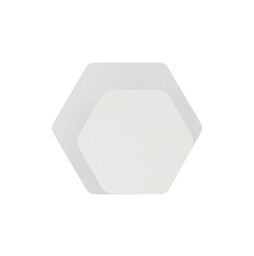 Altona Base Wall Lamp, 12W LED 3000K 498lm, 15, 19cm Horizontal Hexagonal Right Offset, Sand White, Acrylic Frosted Diffuser - thumbnail 3