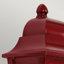 Deco Lane 1 Light Half Outdoor Wall Lantern Red IP44 - thumbnail 5