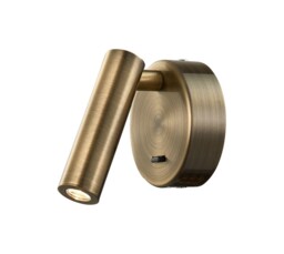 Fusion Wall, Reading Light, 3W LED, 3000K, 210lm, Switched, Antique Brass - thumbnail 1