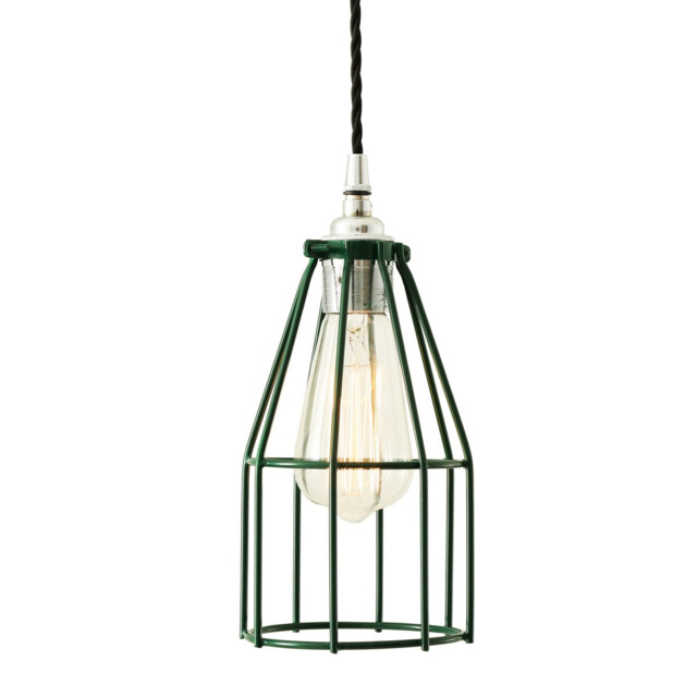 Raze Cage Pendant, Chrome, Racing Green