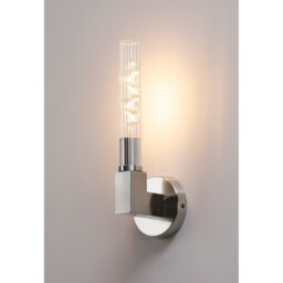 Conesville Bathroom Wall Lamp, E27, IP44, Satin Nickel - thumbnail 3
