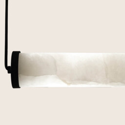 Malia 69.4cm Bar Pendant Ceiling Light Sandy Black-Natural Alabaster LED 3000K - thumbnail 5