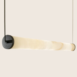 Malia 69.4cm Bar Pendant Ceiling Light Sandy Black-Natural Alabaster LED 3000K - thumbnail 3