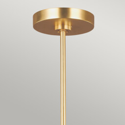 Joan 5 Light Chandelier, Matt White, Matt White , Burnished Brass, E27 - thumbnail 5