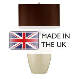 Victor 1 Light Large Table Lamp - Cream, E27 - thumbnail 5