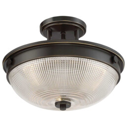 Mantle 2 Light Semi-Flush - Palladian Bronze, E27 - thumbnail 3