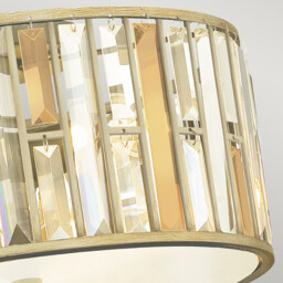Gemma 3 Light Flush Mount Ceiling Light Silver Leaf, E27 - thumbnail 2